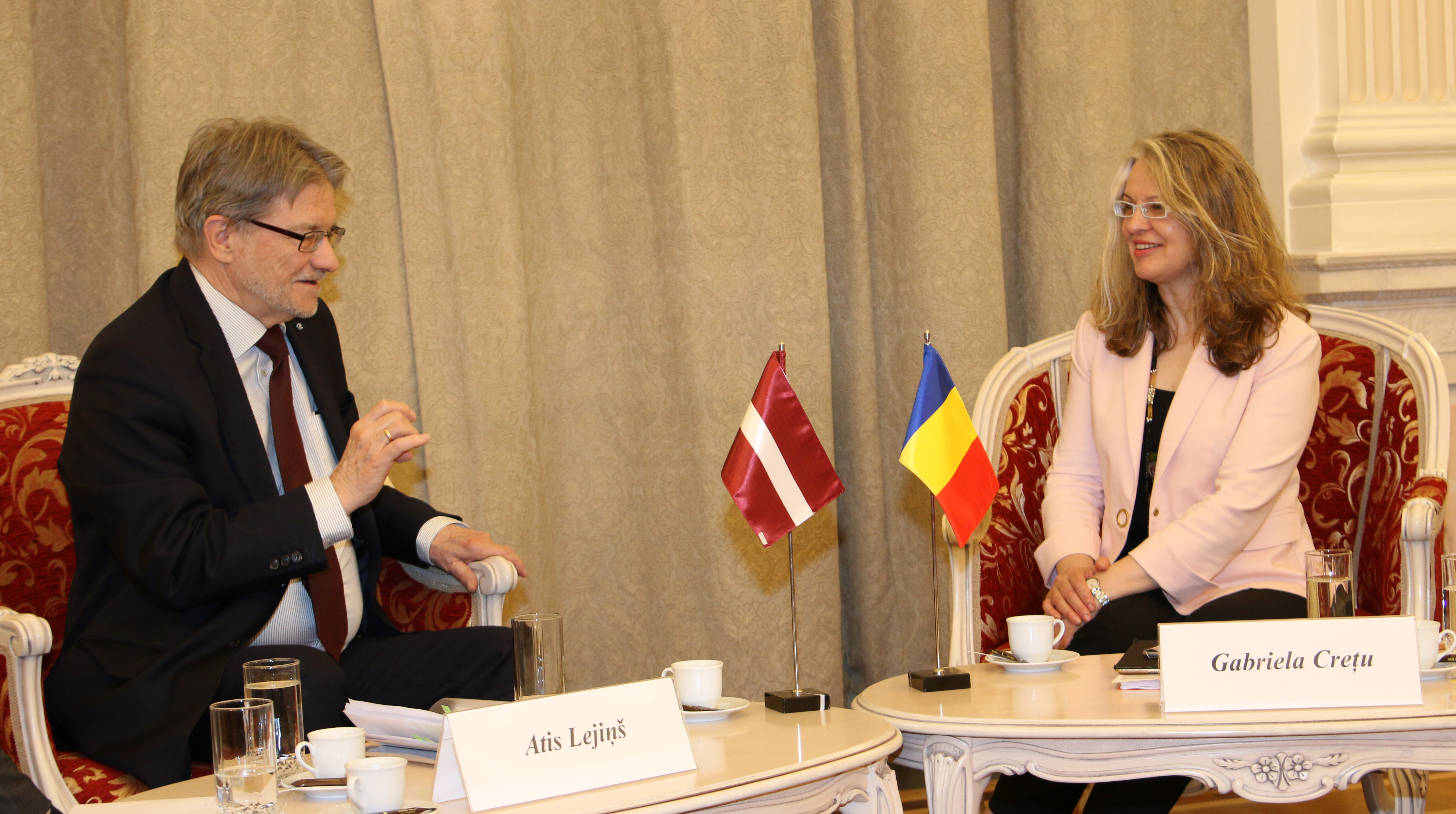 Vizita delegației Comisiei pentru afaceri europene din Letonia la Parlamentul României - miercuri, 18 aprilie 2018