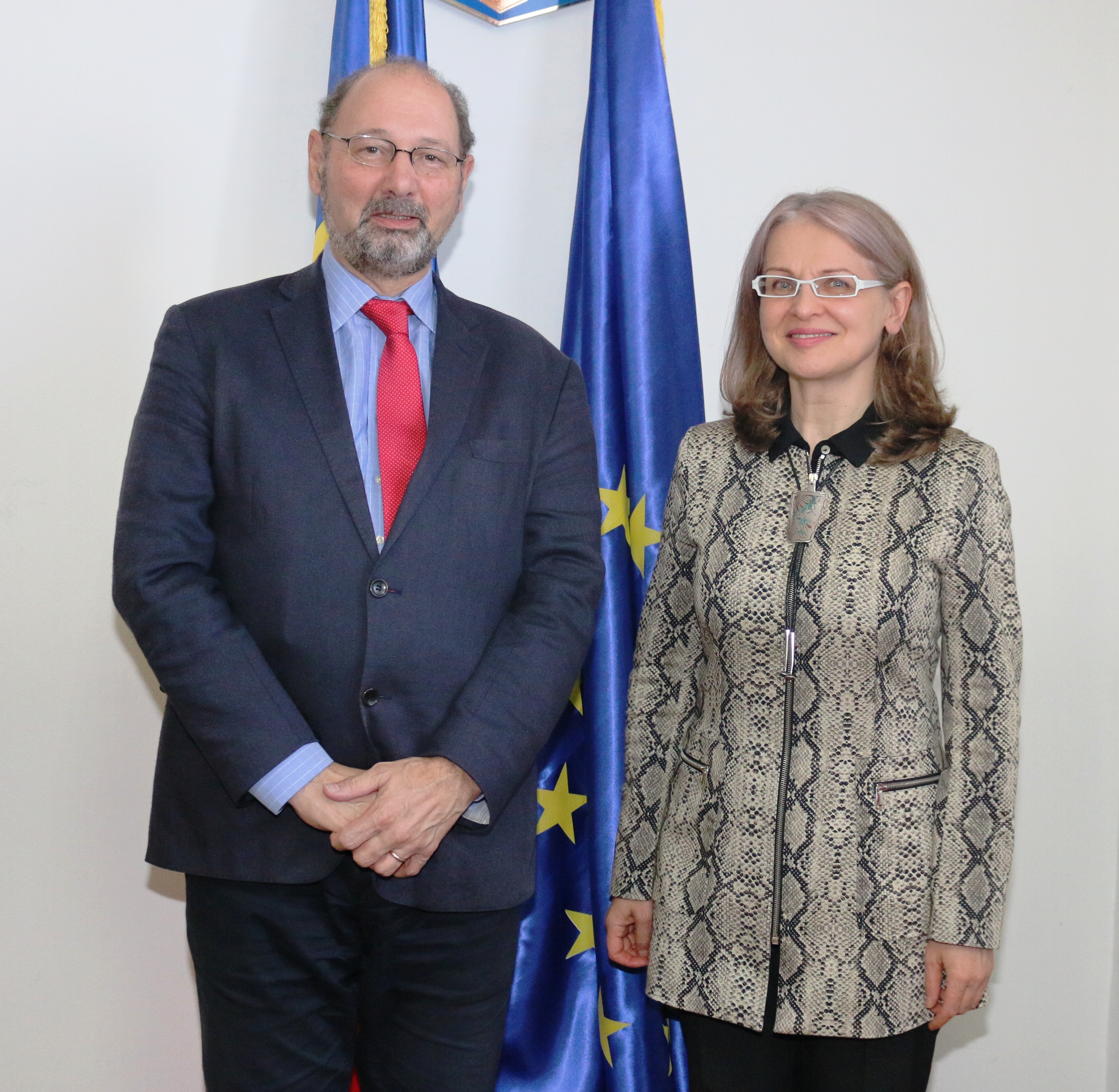 Întâlnirea președintei Comisiei pentru Afaceri Europene, Gabriela Crețu, cu profesorul  Richard Sakwa, Universitatea din Kent
