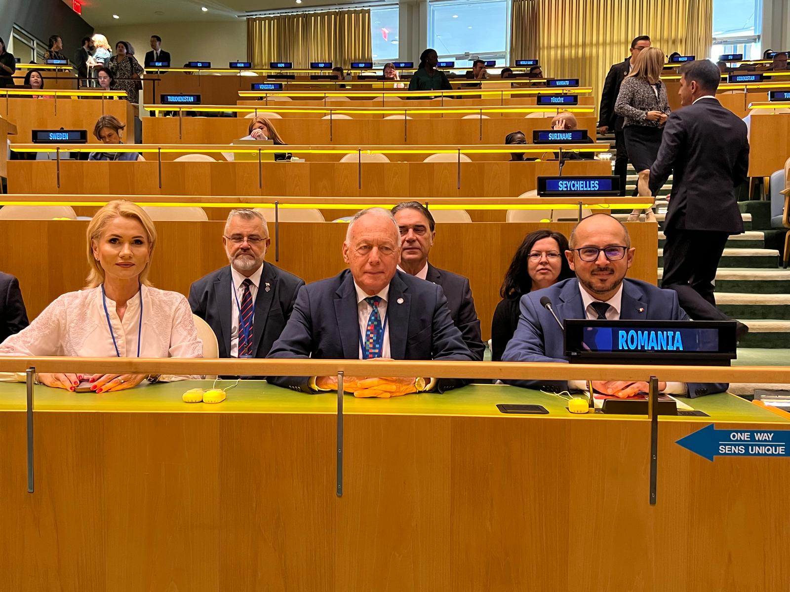 Participarea senatorilor Laura-Mihaela Moagher și Gheorghiță Mîndruță la Forumul la nivel înalt al ONU privind Dezvoltarea Durabilă 