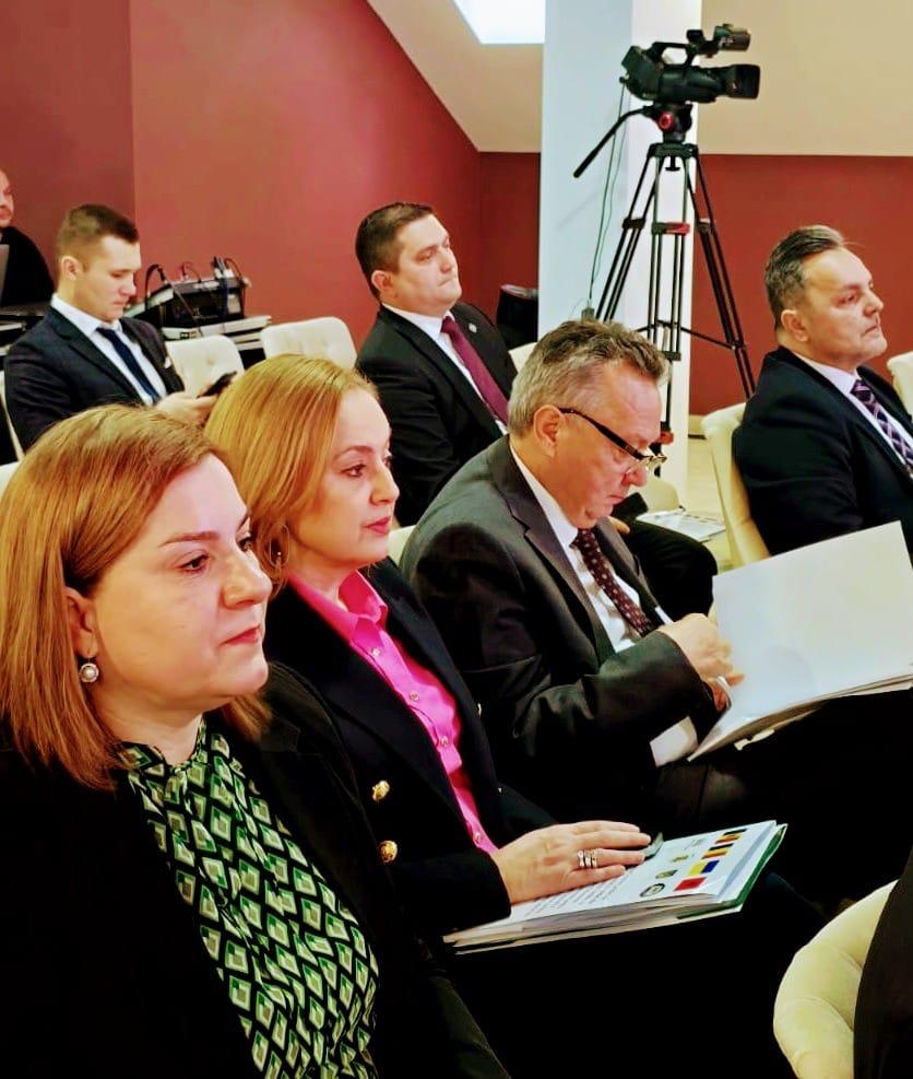 Participare la Ședința comună a Comisiei juridice, de numiri, disciplină, imunități și validări din Senatul României, a Comisiei Juridice, de numiri și imunități din Parlamentul Republicii Moldova, a Comitetului pentru politică juridică din Rada Supremă a Ucrainei și a Comisiei pentru afaceri juridice, administrație publică și drepturile și drepturile omului Parlamentul Albaniei